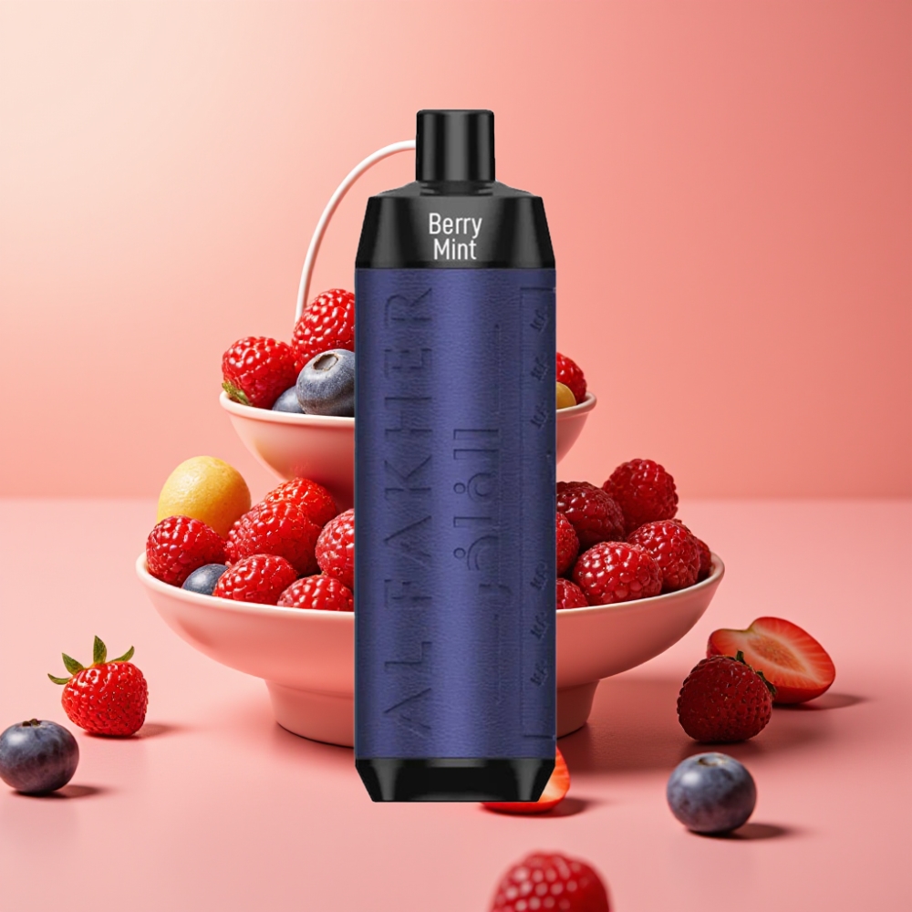 Al Fakher Crown Bar 8000 Crystal Enkratna Vape Berry Mint 18ml 5mg USB-C 600mAh 0.6ohm