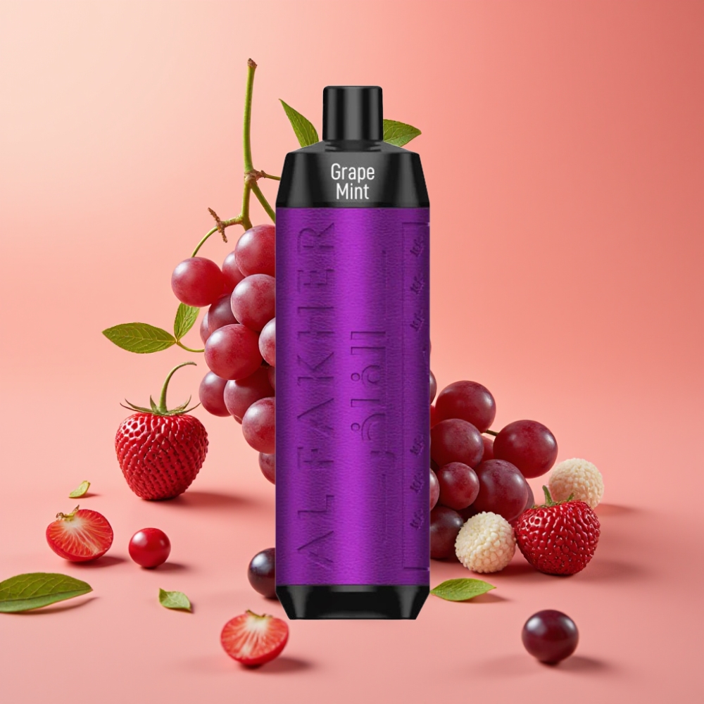 Al Fakher Crown Bar 8000 Crystal Enkratna Vape Grozdje Meta 600mAh 18ml 5mg