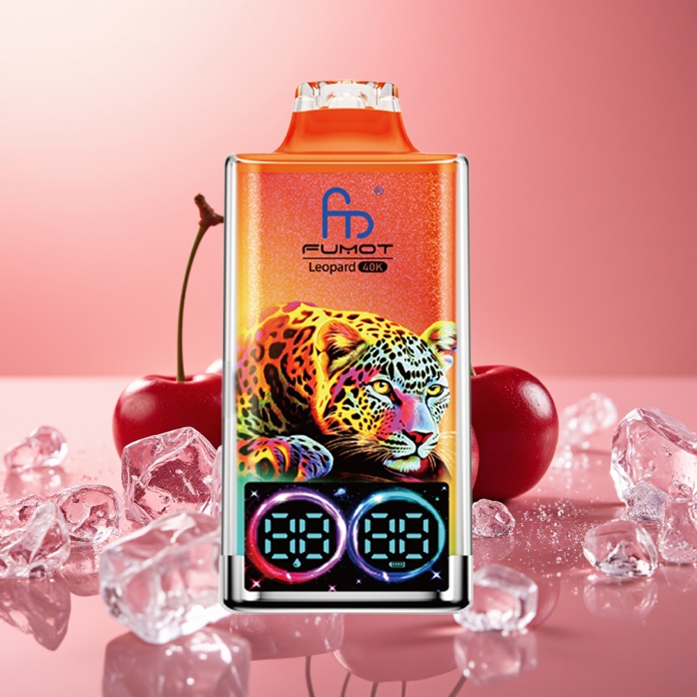 Fumot Leopard 40K Puffs Dual Mesh 0-5% Nikotin 700mAh Cherry Ice