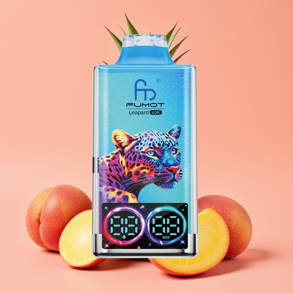 Fumot Leopard 40K Puffs Dual Mesh 0-5% Nikotin 700mAh Type-C Peachy Mango Pineapple