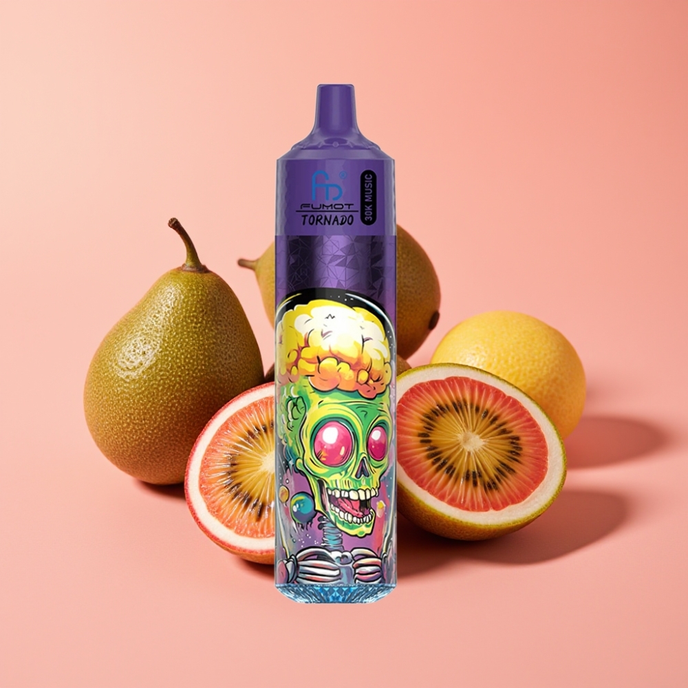 Fumot RandM Tornado 30000 Puffs 30mL 2% 5% 1.0 Ohm 600mAh LED Kiwi Passion Fruit Guava