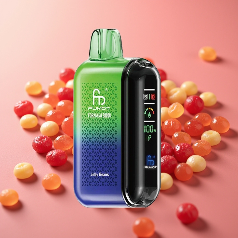 Fumot Tornado 20000 Puffov Dual Mesh Coil 20ml 850mAh Smart Display Jelly Beans