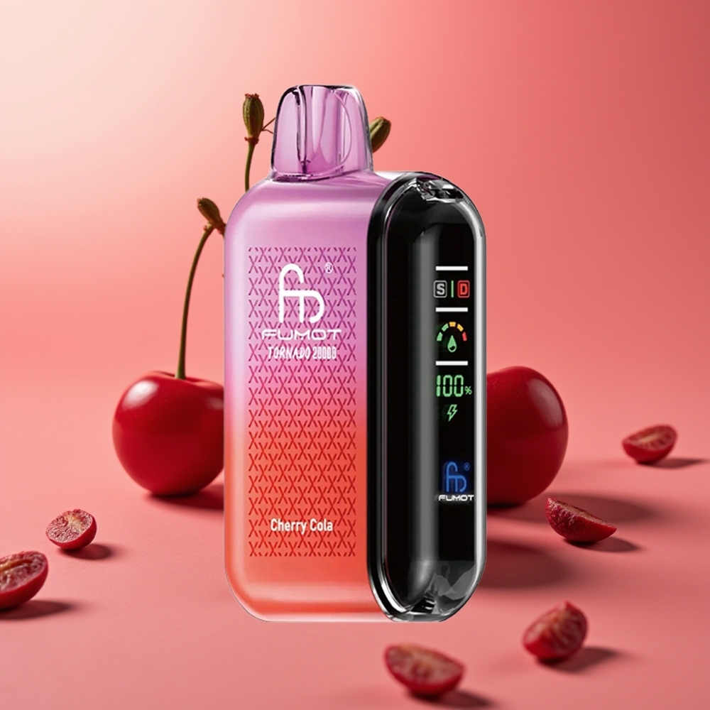 Fumot Tornado 20000 Puffs Dual Mesh Coil 20ml 850mAh Smart Display Cherry Cola