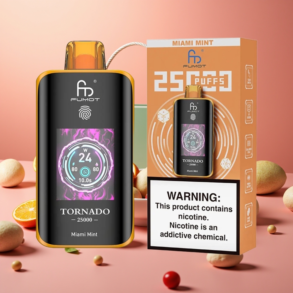 Fumot Tornado 25000 Puffs HD Ekran 700mAh Miami Mint
