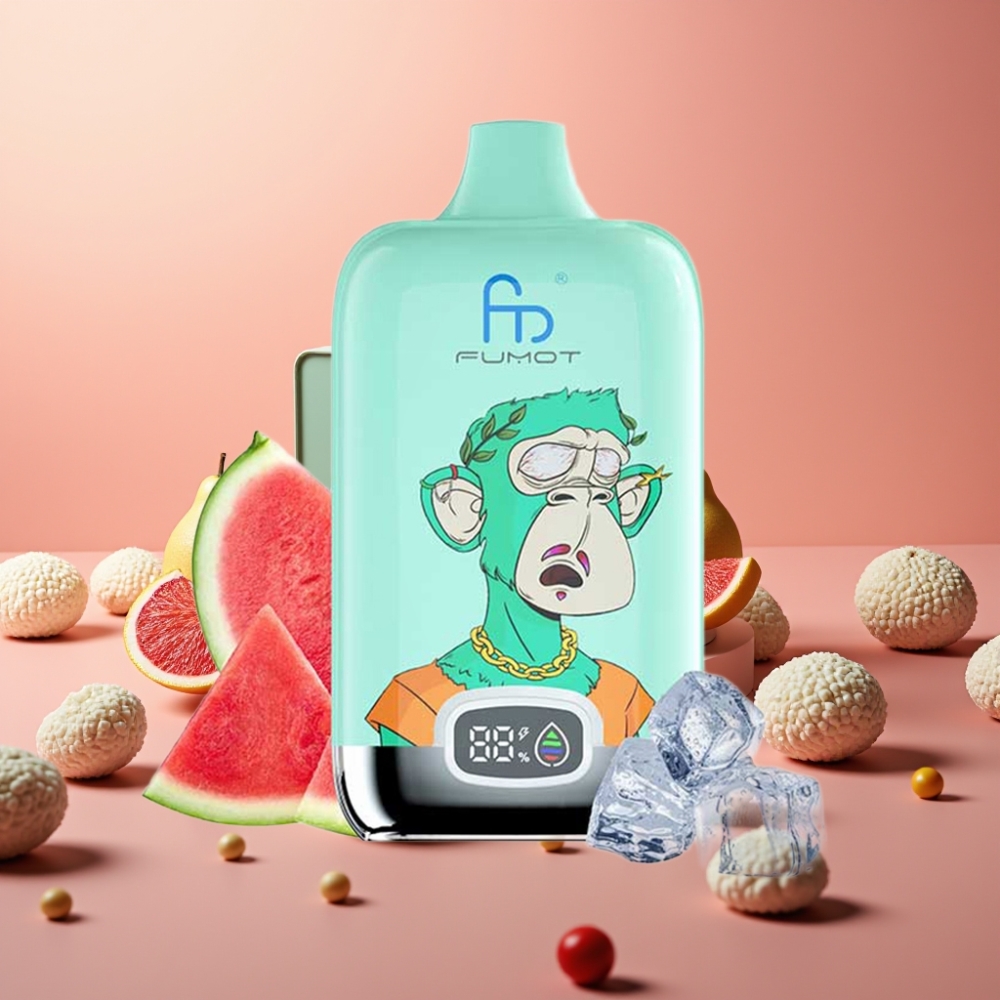 Fumot Tornado Digital Box 12000 Puffs 20ml MTL Cool Mint E-cigareta