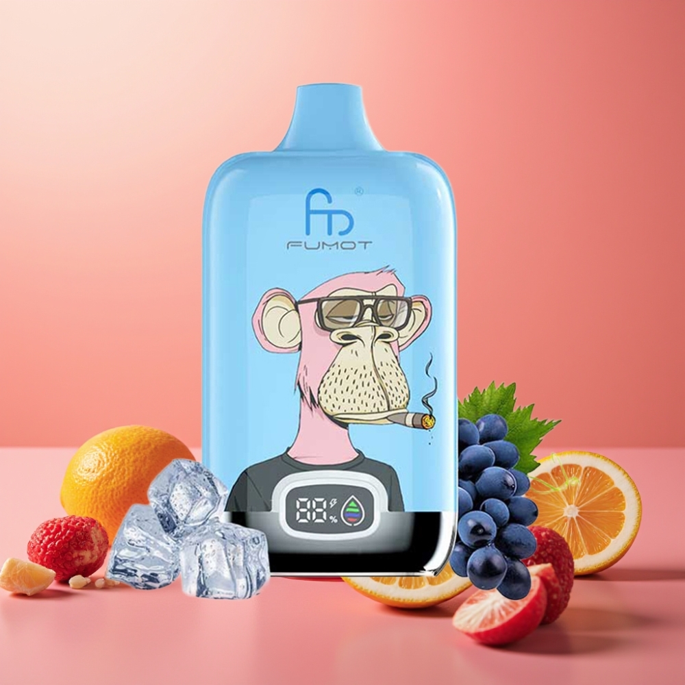 Fumot Tornado Digital Box 12000 Puffs 20ml Roza Limonada Tip-C Polnjenje MTL