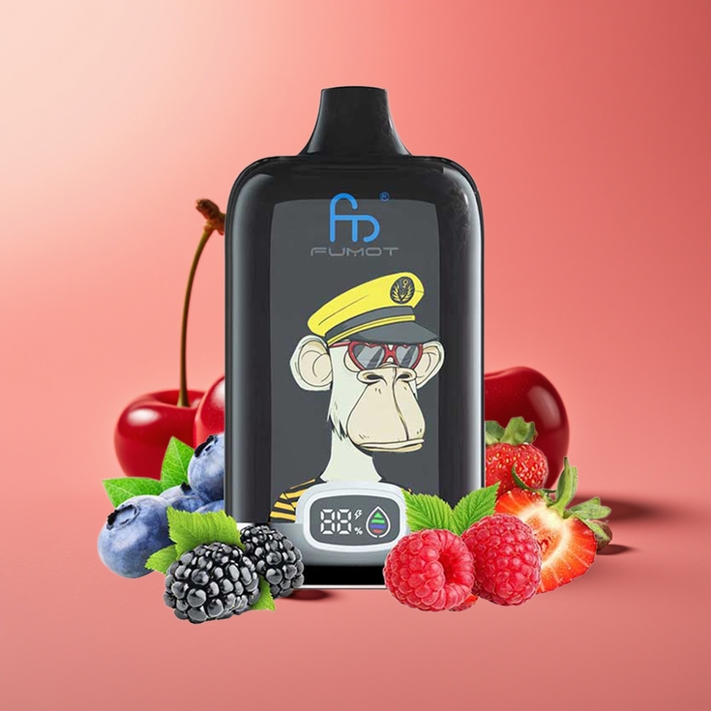 Fumot Tornado Digital Box 12000 Puffs 20ml Češnja Ponovno Polnljiv