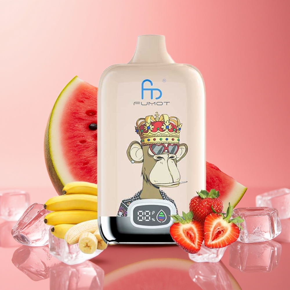 Fumot Tornado Digital Box 12000 Pufov Enkratna Vapa Lubenica Led 20ml 550mAh