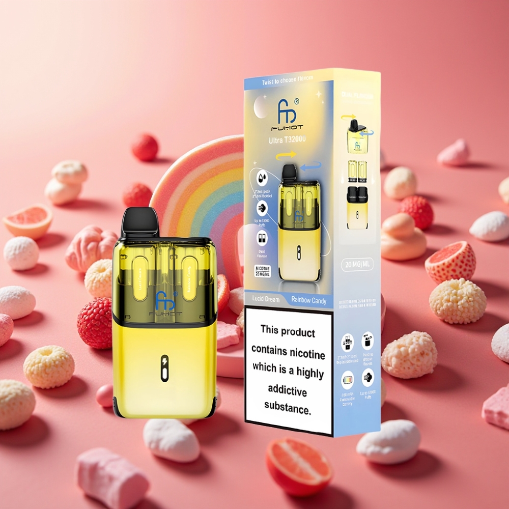 Fumot Ultra T32000 Enkratna Vape Lucid Dream - Rainbow Candy 32000 ponovitev 800mAh 24ml Type-C 20mg Mesh