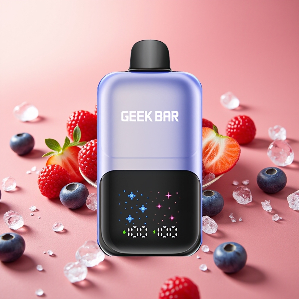 GEEK BAR 2GO 50000 Puff Dvorezervoar 20ml 3-Nivojski Okus Ledene Mešane Jagode
