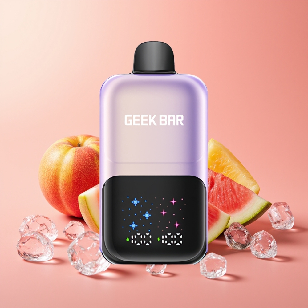 GEEK BAR 2GO Two Series 50000 Puffs 20mL Dual Tanks Peach Mango Watermelon Ice