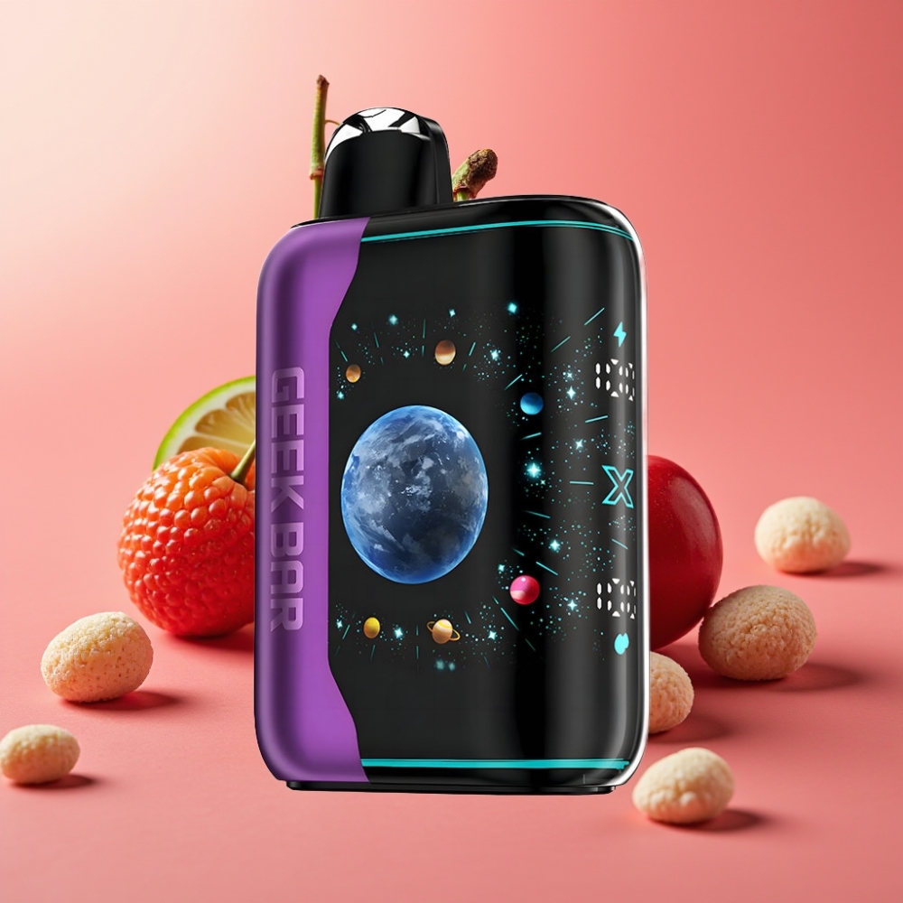 GEEK BAR Platinum Edition 25000 Pufov USB-C 20mL 2% Nikotin Jagoda Češnja Limeta