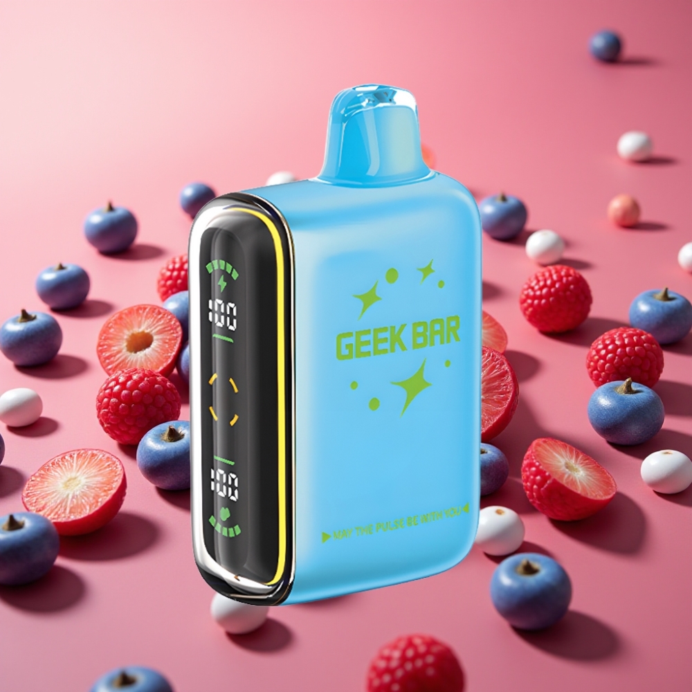 Geek Bar Pulse 15000 Potezov Brez Nikotina 16ML Nastavljiv Pretok Zraka 650mAh USB-C