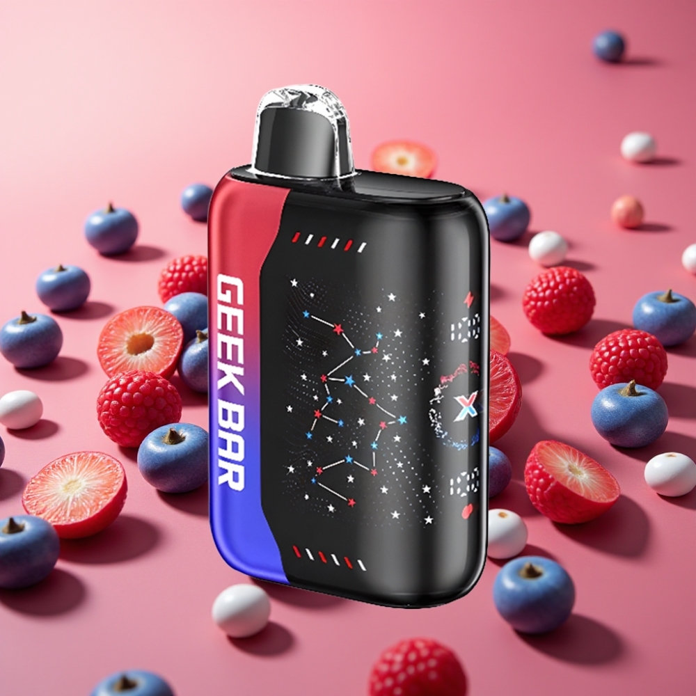 Geek Bar Pulse X 25000 Pofov Patriot Edicija | 0-5% Nikotina | 18mL E-tekočina | 3D Zaslon | USB-C | Dvojna Mrežna Tuljava
