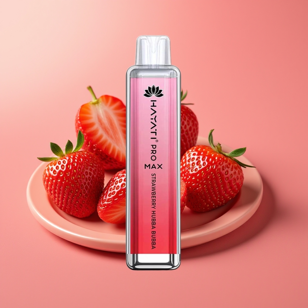 Hayati Pro Max 4000 Puff Disposable Vape 1400mAh 10ml Stroberry Hubba Bubba