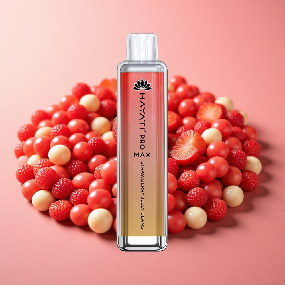 Hayati Pro Max 4000 Puff Disposable Vape Dual Mesh Coil 1400mAh LED Strojevi Žele