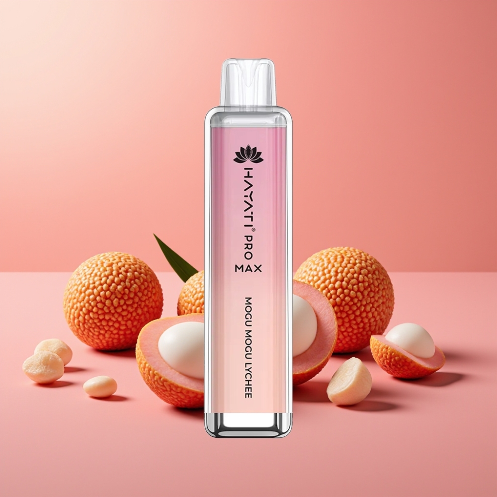 Hayati Pro Max 4000 Puff Disposable Vape Mogu Mogu Liči 1400mAh Dual Coil TPD