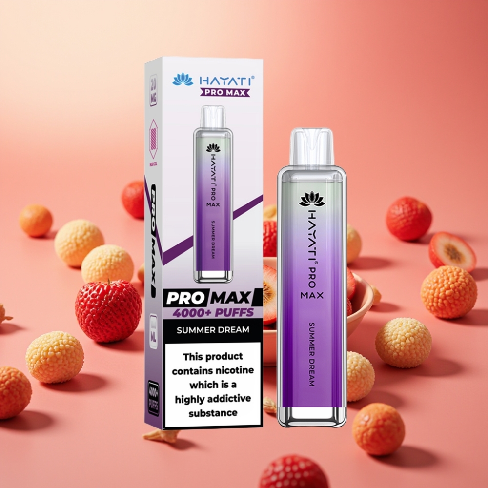 Hayati Pro Max 4000 Puff Disposable Vape Poletna Sanja 2%/5% Nic 1400mAh