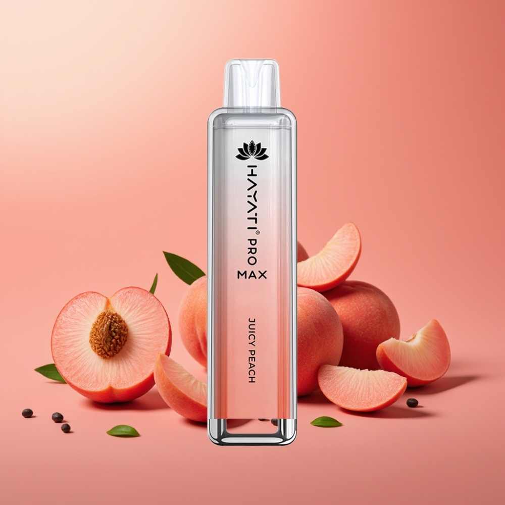 Hayati Pro Max 4000 Puffs Disposable Vape Sočna Breskev 1400mAh Dual Coil