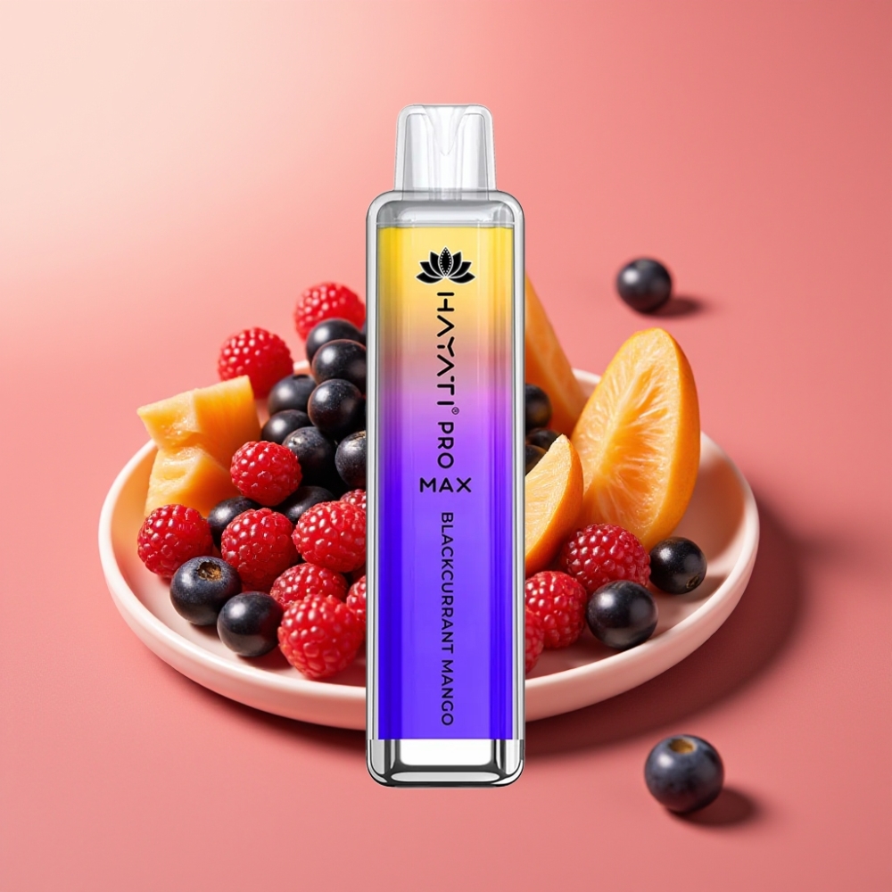 Hayati Pro Max 4000 Puffs Disposable Vape Črni ribez in mango