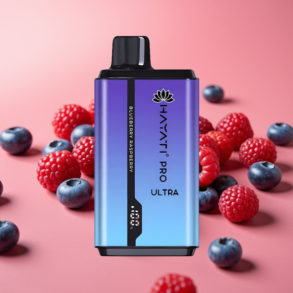 Hayati Pro Ultra 15000 Puffov Disposabil Vape Borovnica Malina 850mAh 24ml 2% 49 Okusov