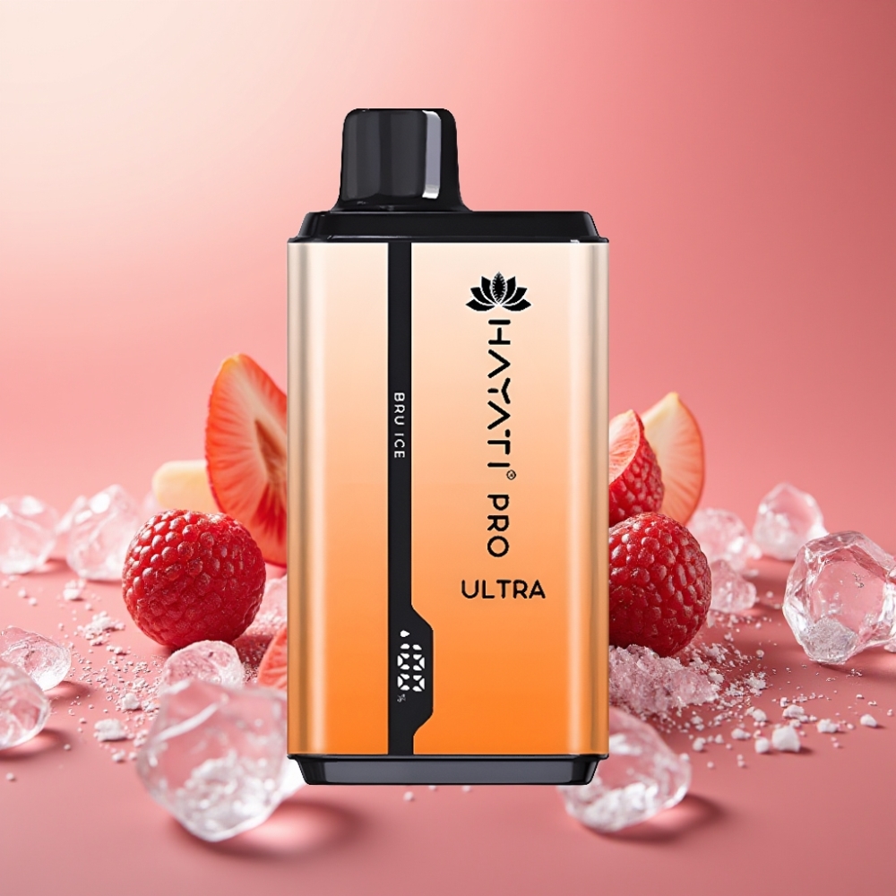 Hayati Pro Ultra 15000 Puffov Disposable Vape Bru Ice 2×12ml 2% 49 Okusov