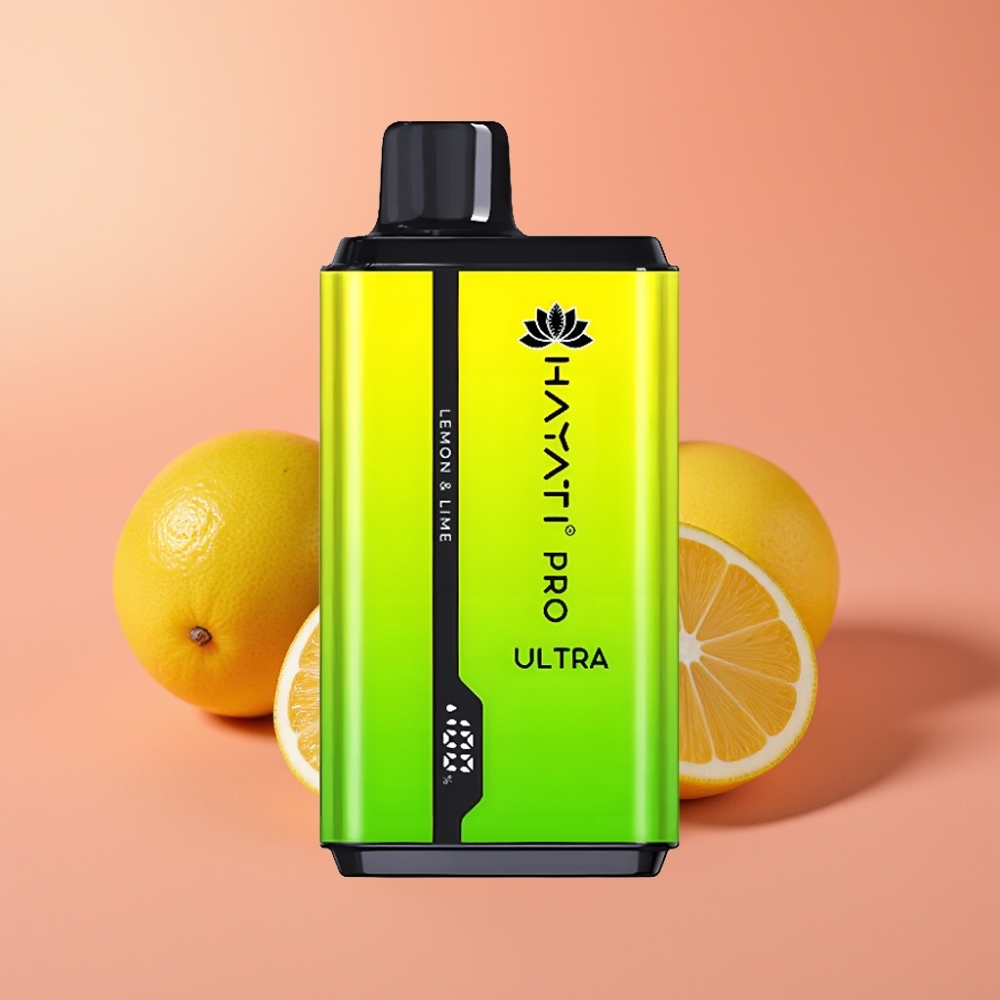 Hayati Pro Ultra 15000 Puffov E-cigareta Limona & Limeta 2×12ml 2% 49 Okusov 850mAh