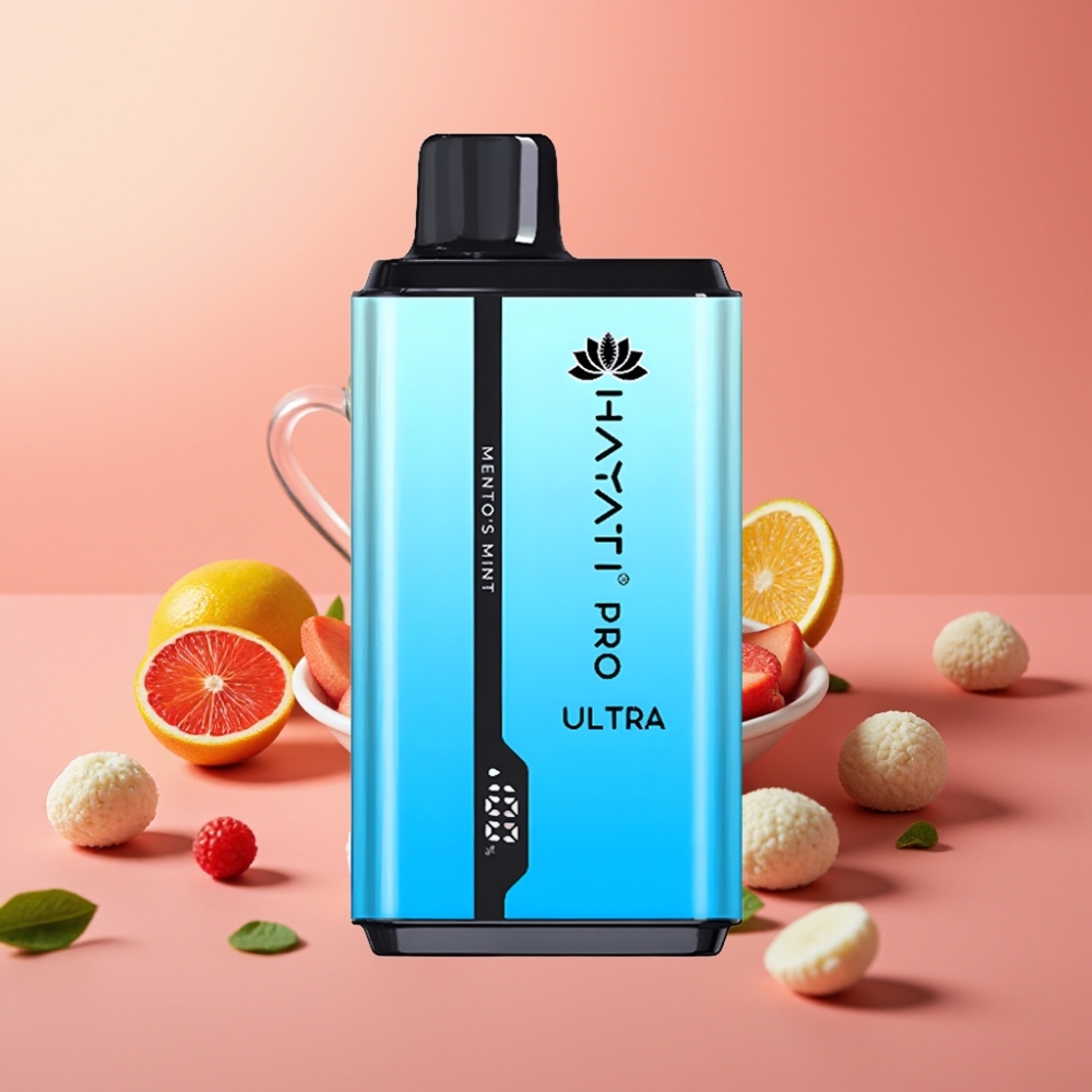 Hayati Pro Ultra 15000 Puffs Disposable Vape Mento's Mint 850mAh 2×12ml 2% 49 Arom