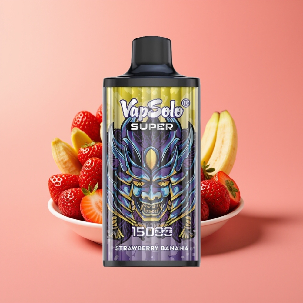 Vapsolo Super 15000 Puffs Enkratna Vape Jagoda Banana 40ml 850mAh Type-C