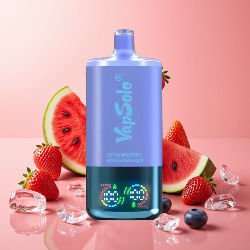 VapSolo Triple 30000 Puffs 40ml Slovenija Jagoda Lubenika & Borovnica Led