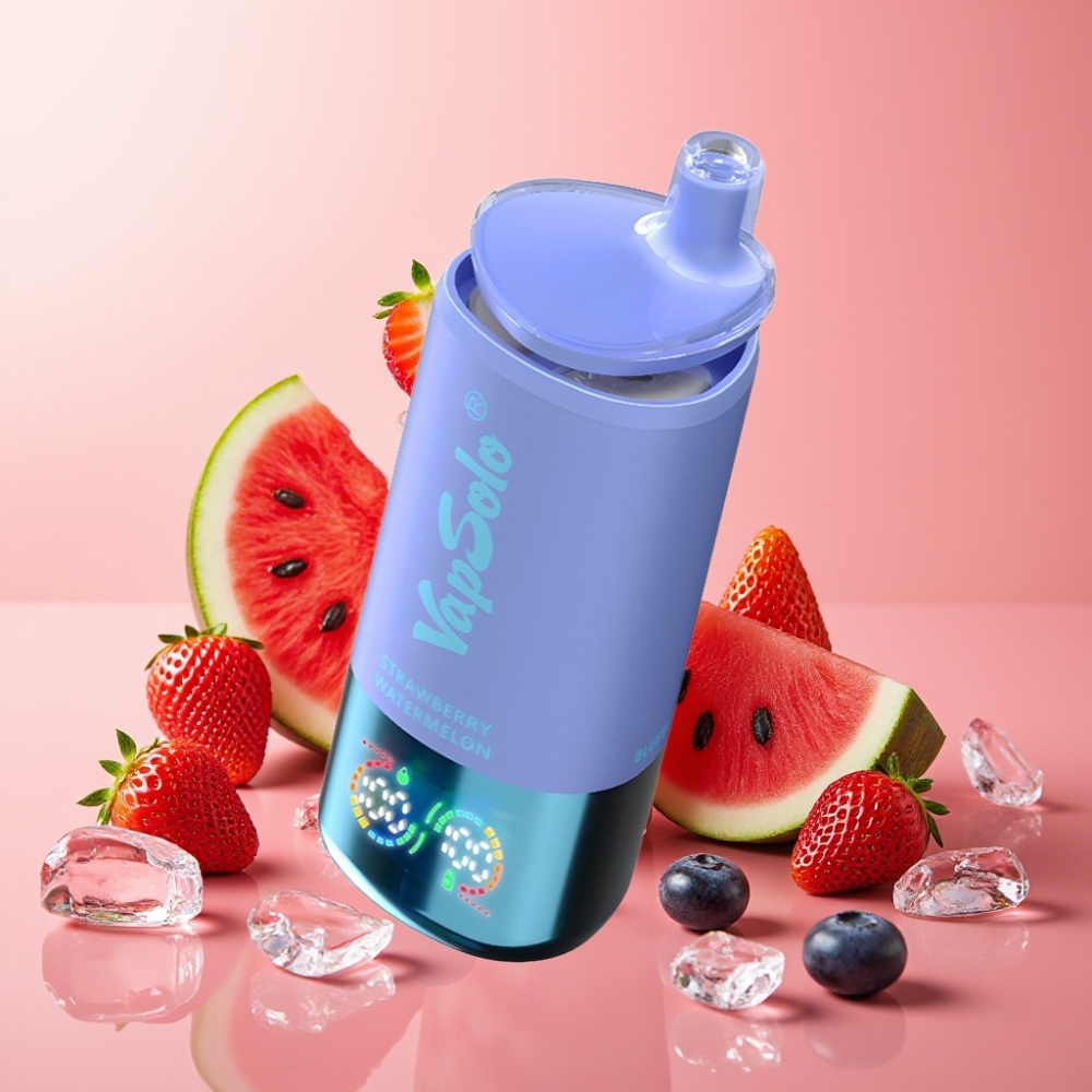 VapSolo Triple 30000 Puffs 40ml Slovenija Jagoda Lubenika & Borovnica Led