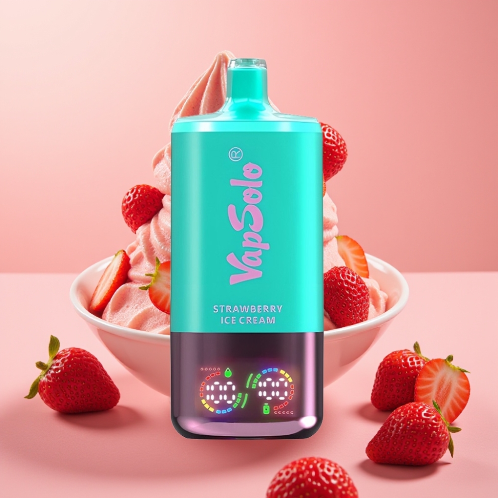 VapSolo Triple 30000 Puffs Disposable Vape Jagoda Sladoled 40ml 20/50mg Type-C