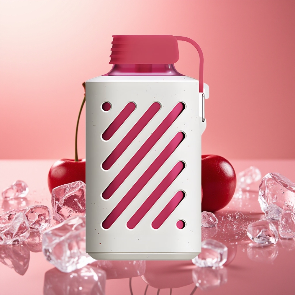 VOZOL GEAR 10000 Enkratna Vape Češnjev Led 10000 Pufov, 20 ml E-tekočina, VAMT Mesh Coil