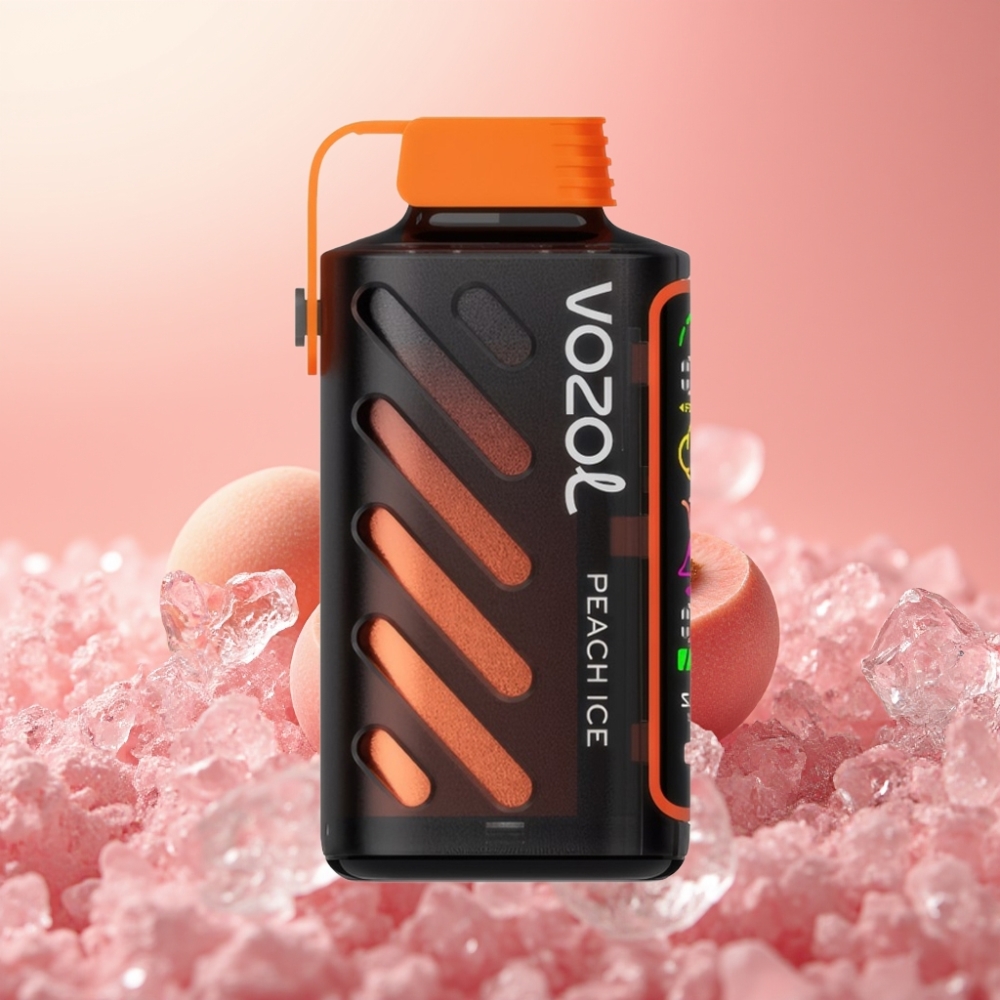 VOZOL Gear Power 20000 Puffov Dual Mesh Coil 20mL Peach Ice S.iL.C Tech