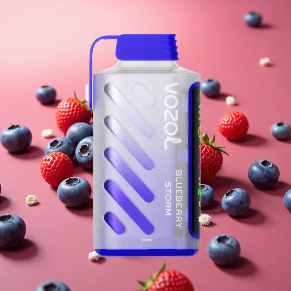 VOZOL Gear Power 20000 Puffs Dispozabilna Vape Borovničeva Nevihta S.i.L.C. Tech Dual Mesh Coil