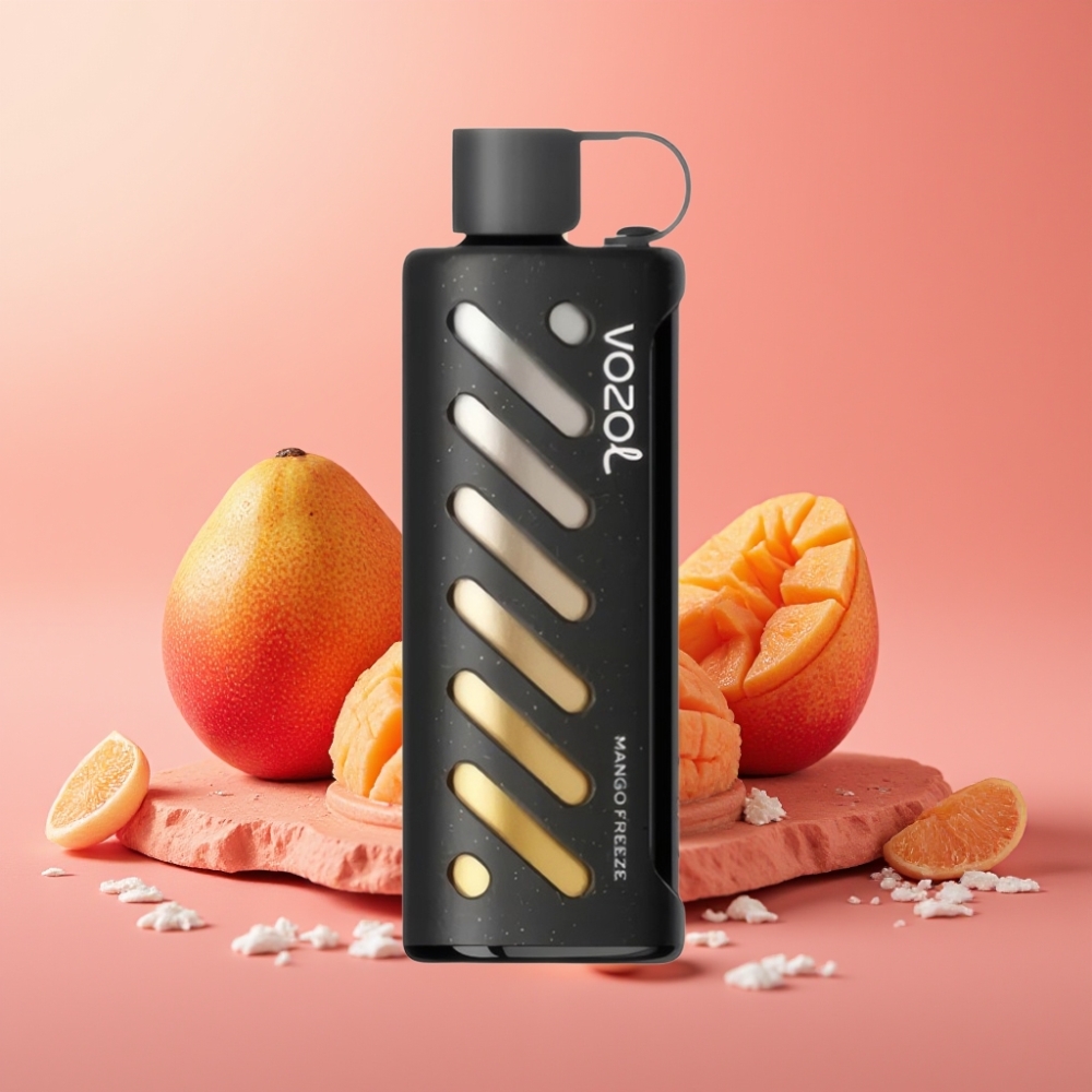 VOZOL Gear Shisha 25000 Puffs Dual Mesh Mango Freeze 5mg S.iL.C Tech 1000mAh