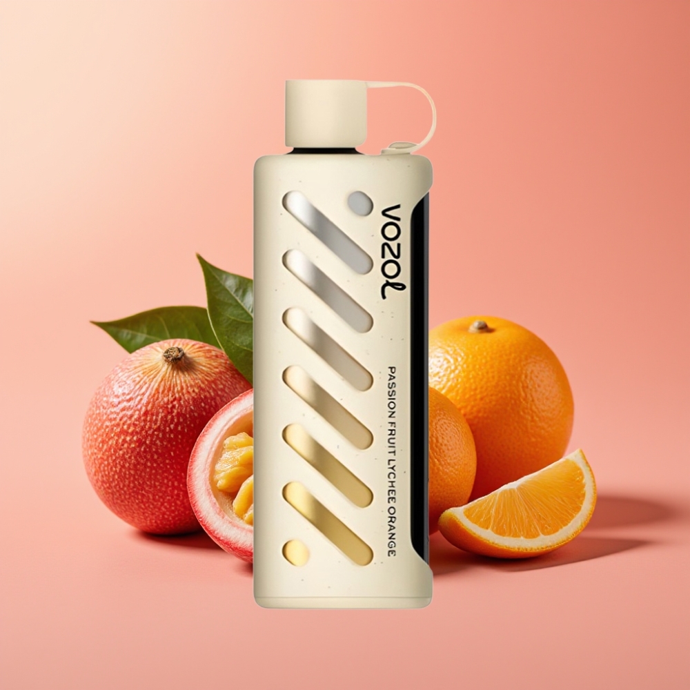 VOZOL Gear Shisha 25000 Puffs Dual Mesh Pasijonček Liči Oranžna 5mg/ml 1000mAh