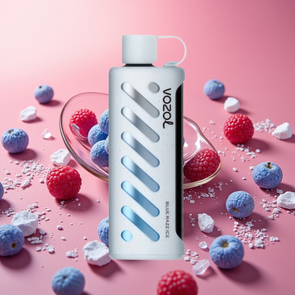VOZOL Gear Shisha 25000 Puffs Dual Mesh S.iL.C Tech 1000mAh Blue Razz Ice