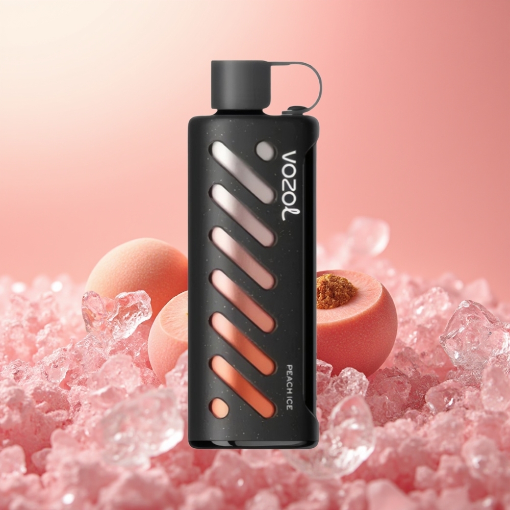 VOZOL Gear Shisha 25000 Pufov Disposable Vape Peach Ice Dual Mesh 1000mAh