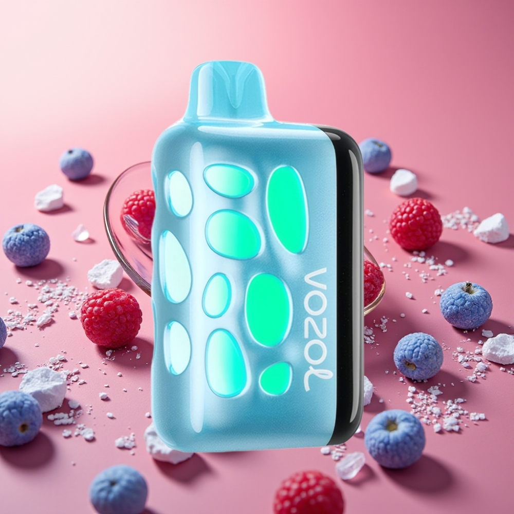 VOZOL RAVE 40000 Disposable Vape Blue Razz Ice | 270° Vibrant Glow | 80% Charge 20 Min | 1000mAh | 20/50mg/ml