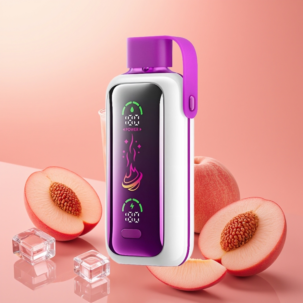 VOZOL Star 20000 Puffs Dual Mesh 2.2" HD Zaslon Brezdimni Vape Breskovi Led