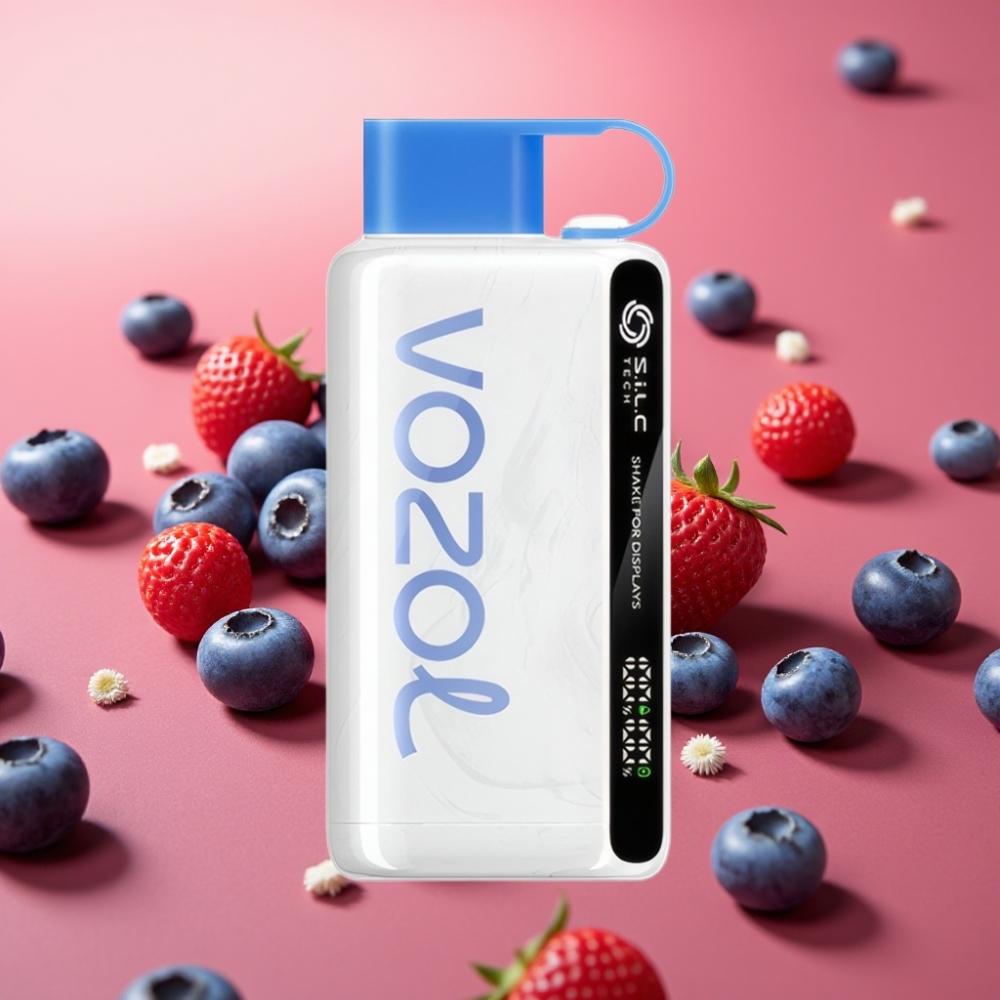 VOZOL STAR 9000/12000 Enkratna Vape Borovnični Vihar S.i.L.C TECH, 650mAh, 30% Hitrejše Polnjenje