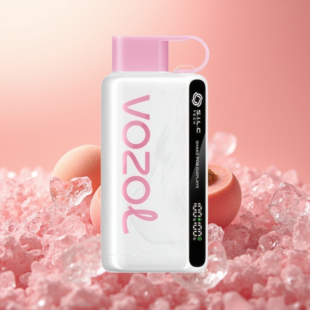 VOZOL STAR 9000/12000 Enkratna Vape Breskvevi Led S.i.L.C TECH, 650mAh, 30% Hitrejše Polnjenje