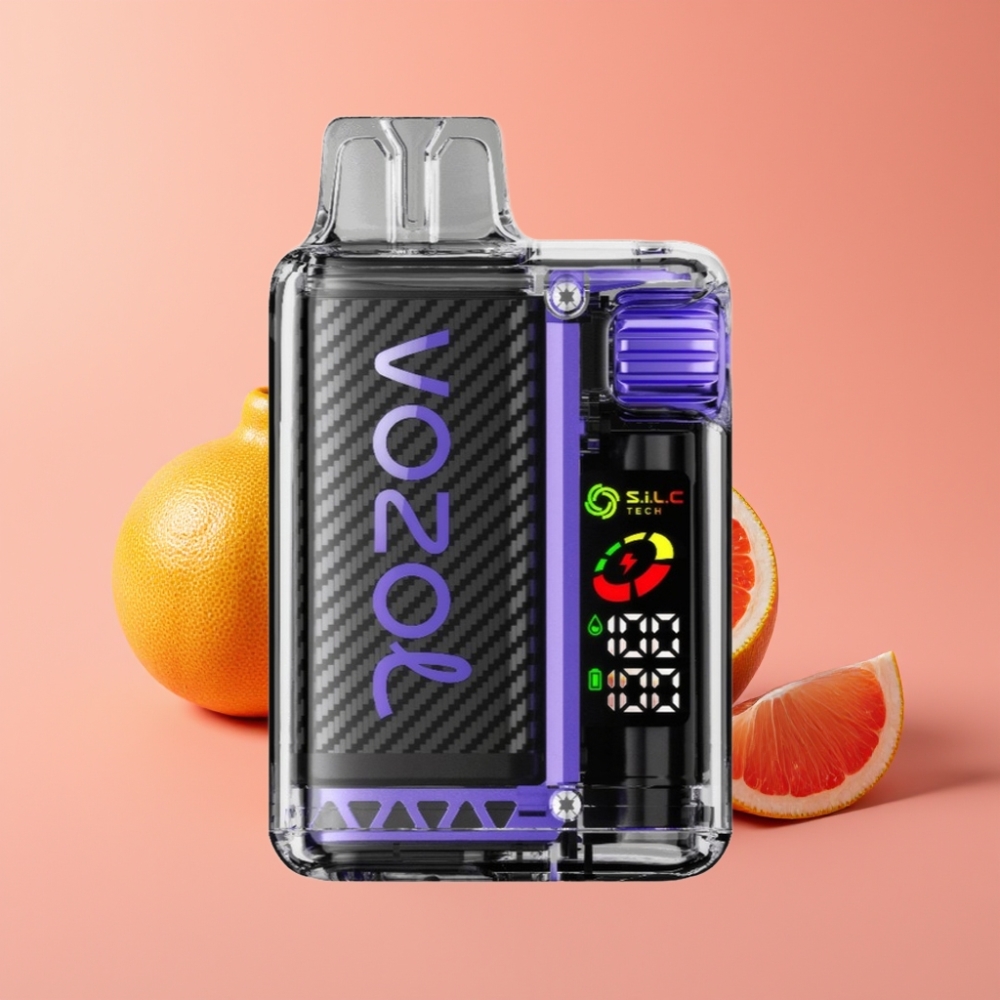 VOZOL Vista 20000 Puffs Ponovno Polnljiv OLED S.i.L.C Dual Mesh 2% Elderflower Grapefruit