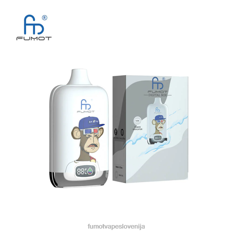 Fumot Digital Box 12000 vape pod za enkratno uporabo - 20 ml (1 kos) češnja - Fumot Vape Price 2JH4H123