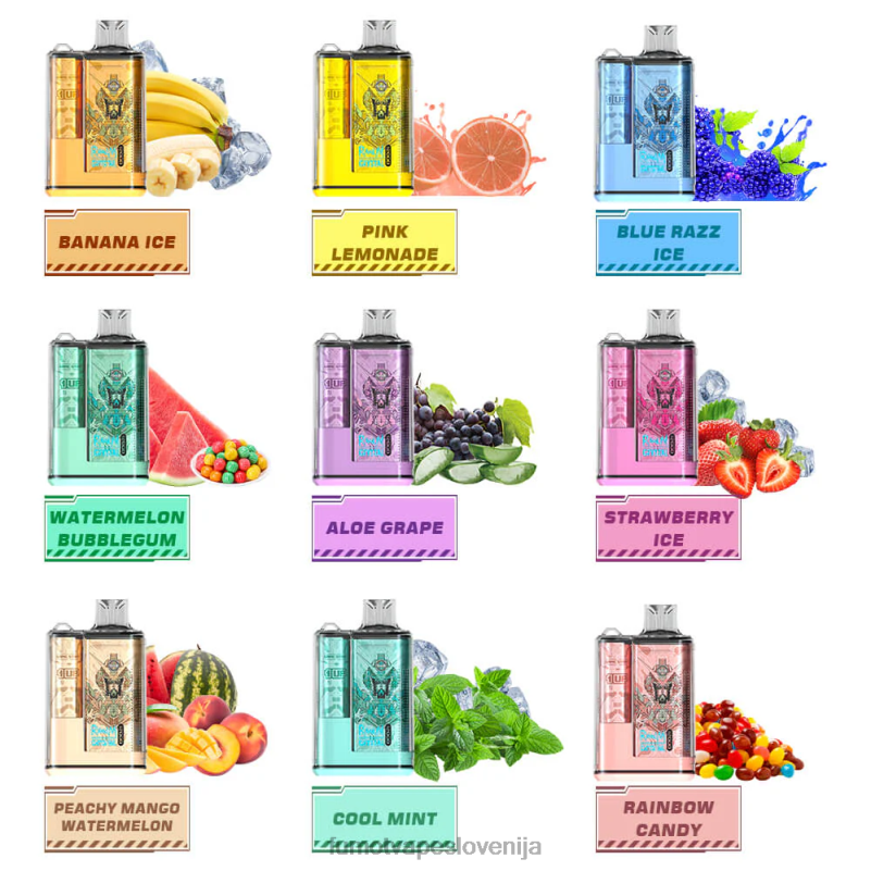 Fumot Crystal 1 kos - 12000 škatla za vape za enkratno uporabo 20 ml dr modra - Fumot Discount Code 2JH4H266