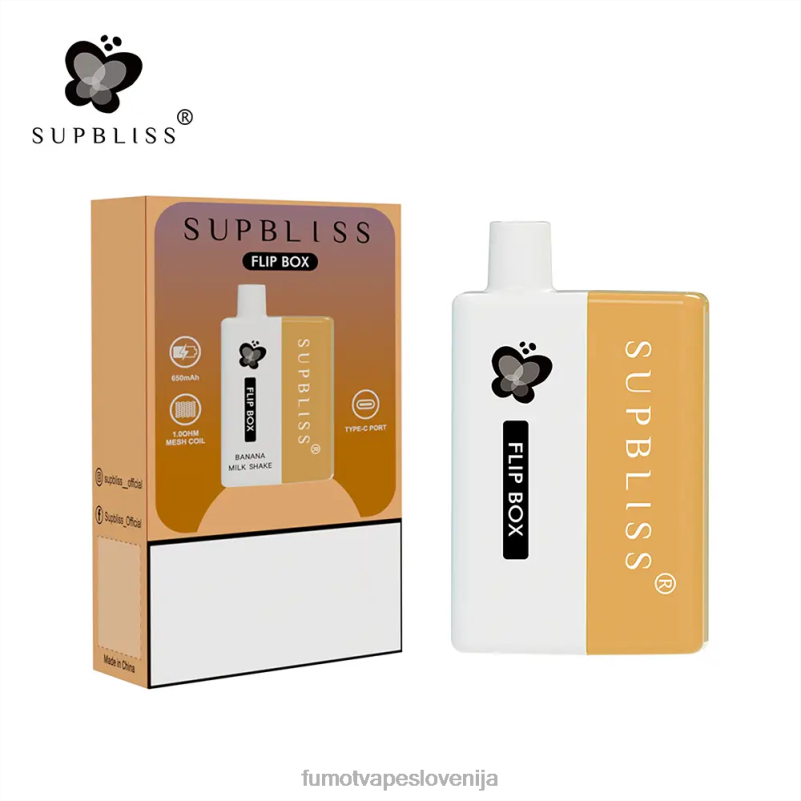 Fumot Supbliss Flip box 6000 zamenljiv komplet za vape - 10ml (1 kos) dvojno jabolko - Fumot Company 2JH4H334