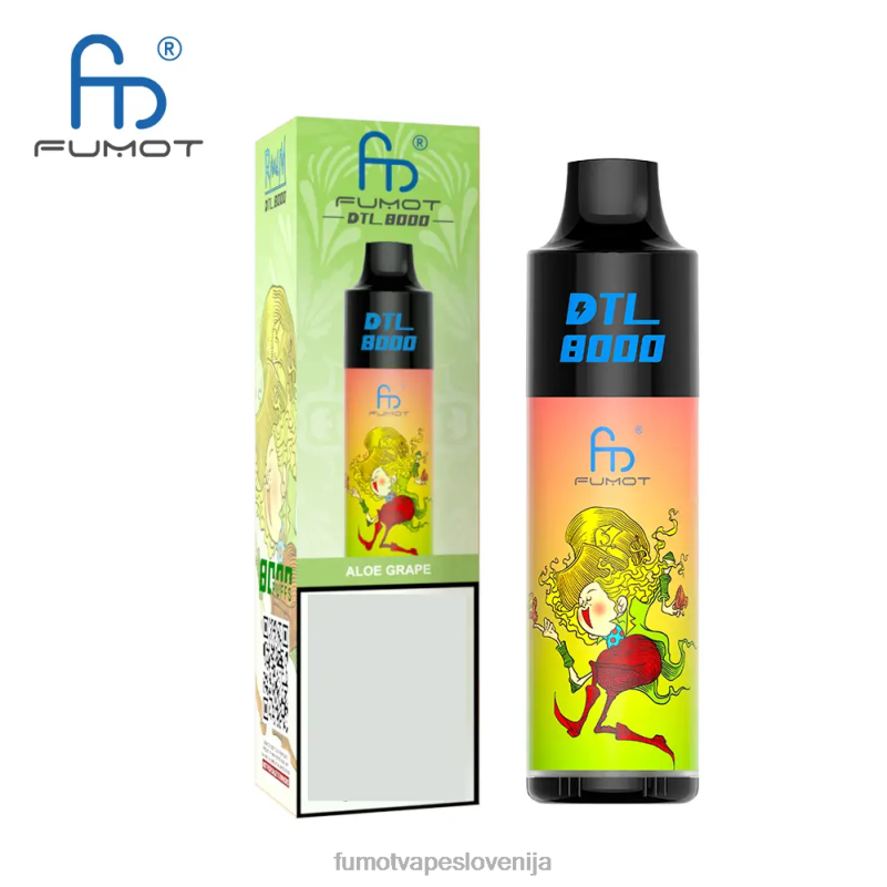 Fumot DTL 8000 peresnik za enkratno uporabo - 16 ml (1 kos) ananas kokos rum - Fumot Vape Price 2JH4H423