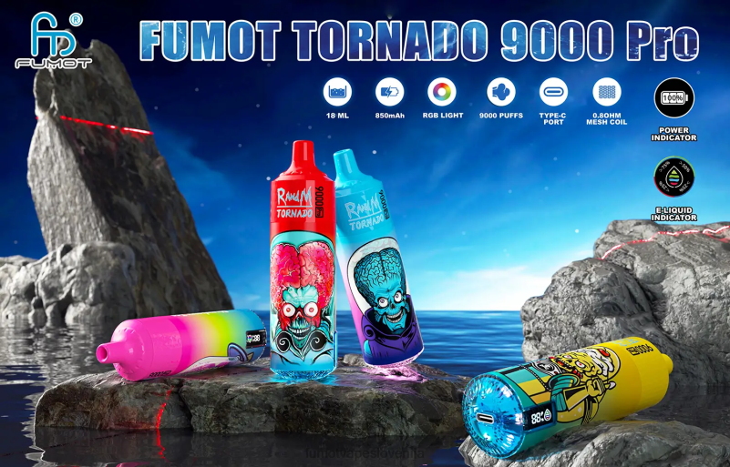 Fumot Tornado 1 kos 9000 pro 18 ml vape za enkratno uporabo slamnati mango - Fumot Vape Review 2JH4H230