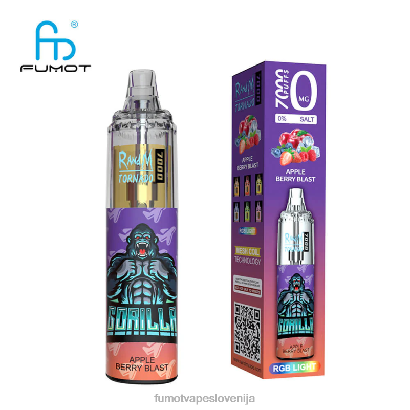 Fumot Tornado 7000 peresnik za enkratno uporabo 0% - 14 ml (1 kos) vimto - Fumot Vape Sale 2JH4H545